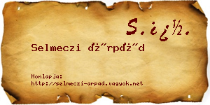 Selmeczi Árpád névjegykártya