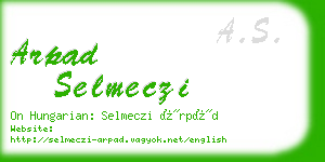 arpad selmeczi business card